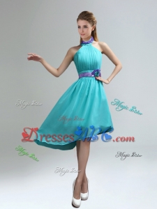 New Fashion High Neck Asymmetrical Multi-color Quinceanera Court Dress