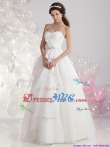 New Style Sweetheart Wedding Dress With Paillette And Ruching