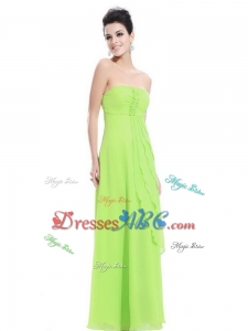 New Arrivals Strapless Beaded Holiday Dress In Spring Green