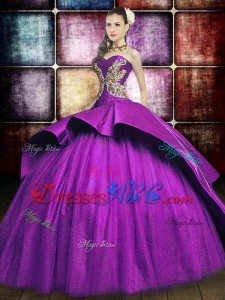 Western Style Luxurious Really Puffy Court Train Embroideried Quinceanera Dress in Satin and Tulle