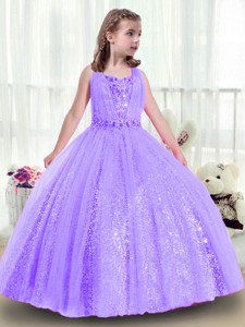 Popular Sequins And Beading Mini Quinceanera Dress In Lavender