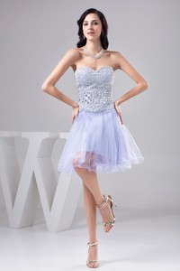 Sweetheart Party Dress Decorated By Rhinestone And Organza Layers