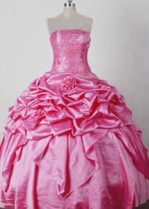 Luxurious Ball Gown Beading Strapless Floor-length Little Girl Pageant Dress