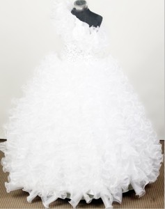 Gorgeous Little Girl Pageant Dress With Ruffles And Beading