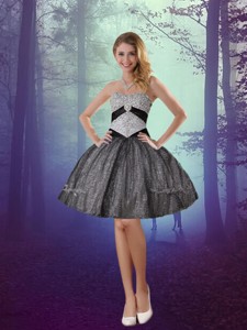 Wonderful Sweetheart Appliques Holiday Dress With Mini Length