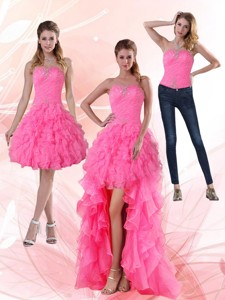 Most Popular Strapless Prom Dreses With Beading And Ruffled Layers