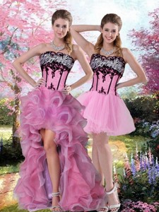 Cute Embroidery Knee Length Prom Dress In Multi Color