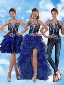 Most Popular Sweetheart Prom Dress With Ruffled Layers And Embroidery