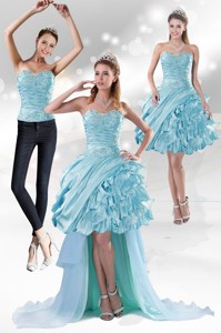 Perfect Sweetheart Prom Dress With Beading And Ruffled Layers