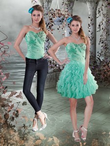 The Super Hot Sweetheart Prom Dress With Beading And Ruffles