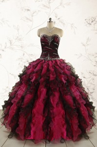 Perfect Beading Multi Color Quinceanera Dress With Sweetheart