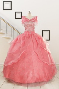Pretty Beaded Ball Gown Sweetheart Quinceanera Dress