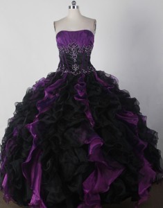 Brand New Ball Gown Strapless Floor-length Quinceanera Dress