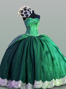 Sweetheart Lace Quinceanera Dress In Taffeta