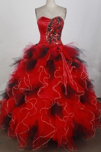 Unique Ball Gown Sweetheart Floor-length Quinceanera Dress