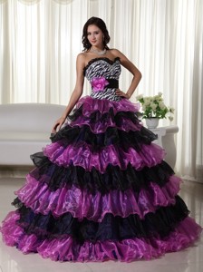 Fashionable Ball Gown Sweetheart Floor-length Organza Beading Quinceanera Dress 