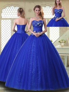 Pretty Ball Gown Sweetheart Quinceanera Dress In Royal Blue