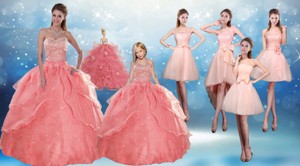 Perfect Sweetheart Beading Quinceanera Dress And Cute Bownot Prom Dress And Halter Top Waterm