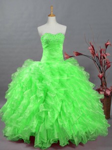 New Style Quinceanera Dress With Beading And Ruffles