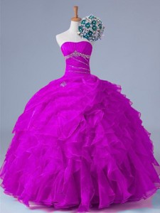 Strapless Quinceanera Dress With Beading And Ruffles