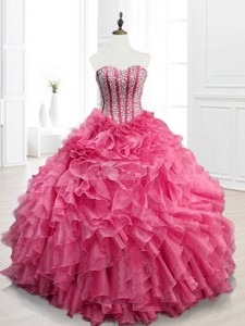 Modest Sweetheart Quinceanera Gowns With Beading And Ruffles