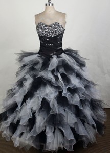 Unique Ball Gown Sweetheart Floor-length Quinceanera Dress