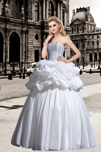 Ball Gown Beading Fashionable Wedding Dress with Strapless 