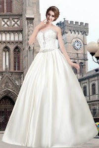 Beautiful Sweetheart Princess Floor Length Wedding Dress