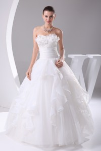 Beading Beautiful Long Ball Gown Sweetheart Wedding Dress