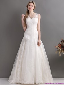 Perfect A Line Wedding Dress With Lace
