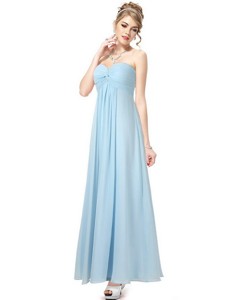 Cheap Ankle Length Sweetheart Prom Dress In Light Blue