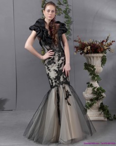 Popular Beading And Appliques Prom Dress In Multi Color