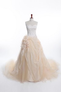 Affordable A Line Sweetheart Wedding Dress With Appliques