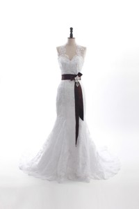Custom Made Mermaid Halter Top Wedding Dress With Beading