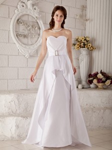 The Brand New Style Princess Sweetheart Brush Train Taffeta Belt Wedding Dress