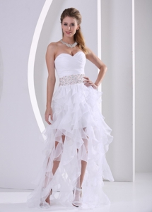 Stylish Ruffles Design Own Prom Dress With Beading and Ruch in Summer