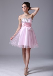 Tulle Sweetheart Floor-length Pink Cocktail Dress With Beading