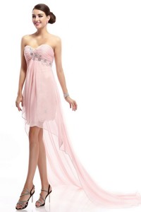 Best Selling Sweetheart Beaded Prom Gowns with High Low