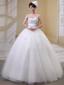 Wholesale Rhinestones Decorate Bust Wedding Gowns With Sweetheart Tulle In Hamina Finland 