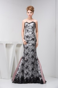 Sweetheart Strapless Floor-length Black Prom Holiday Dress