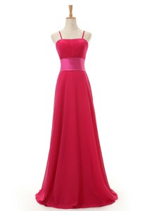 Most Popular Spaghetti Straps Long Red Prom Dress