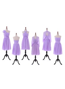 Custom Made Empire Prom Dress With Ruching In Lavender