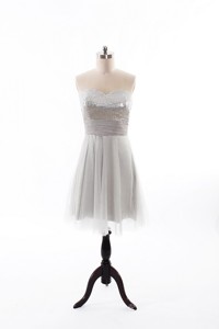 Custom Made Summer Short Prom Dress With Sequins And Belt