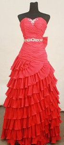 Popular Sweetheart-neck Floor-length Beading Prom Dress