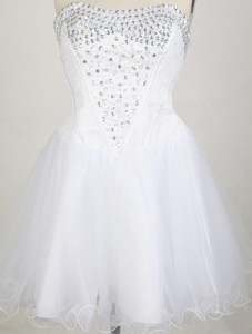 New Strapless Mini-length Prom Dress