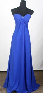 Popular Empire Sweetheart Floor-length Royal Blue Prom Dress