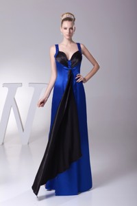 Beading Sweethreart Sheath Ankle-length Prom Dress in Blue