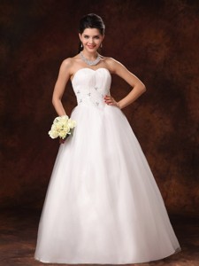 Sweetheart Beaded New Arrival Church Wedding Dress With Lace Up In Mobile Alabama