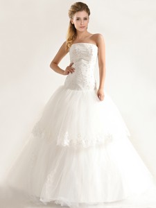 Stylish Mermiand Wedding Dress With Appliques And Beading