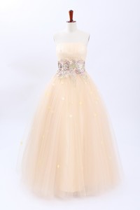Perfect A Line Strapless Wedding Dress With Appliques